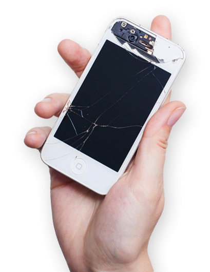 Broken mobile phone