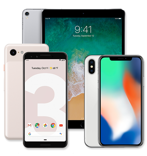 Ipads and smartphones